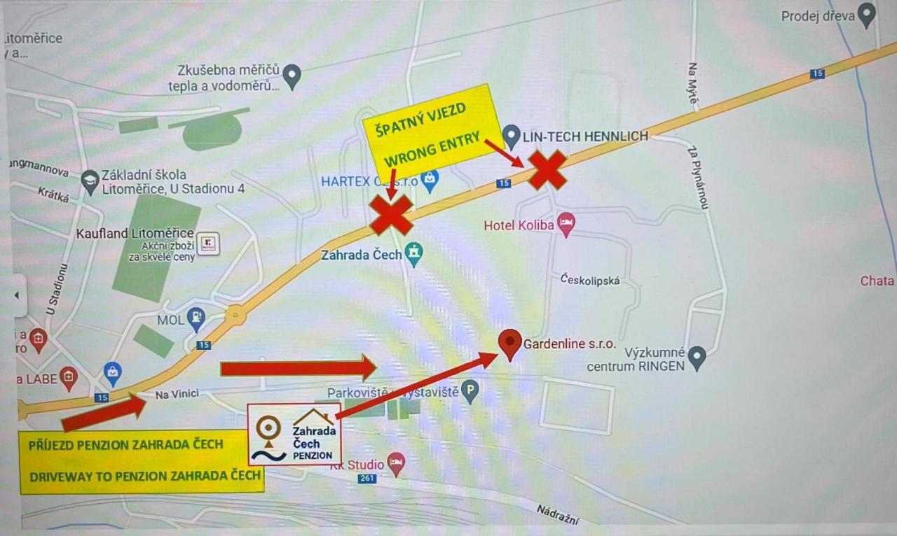 Penzion Zahrada Cech Litoměřice Екстериор снимка